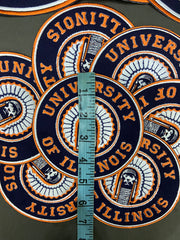 University of Illinois Fighting Illini Embroidered Patch – Premium NCAA Fan Applique