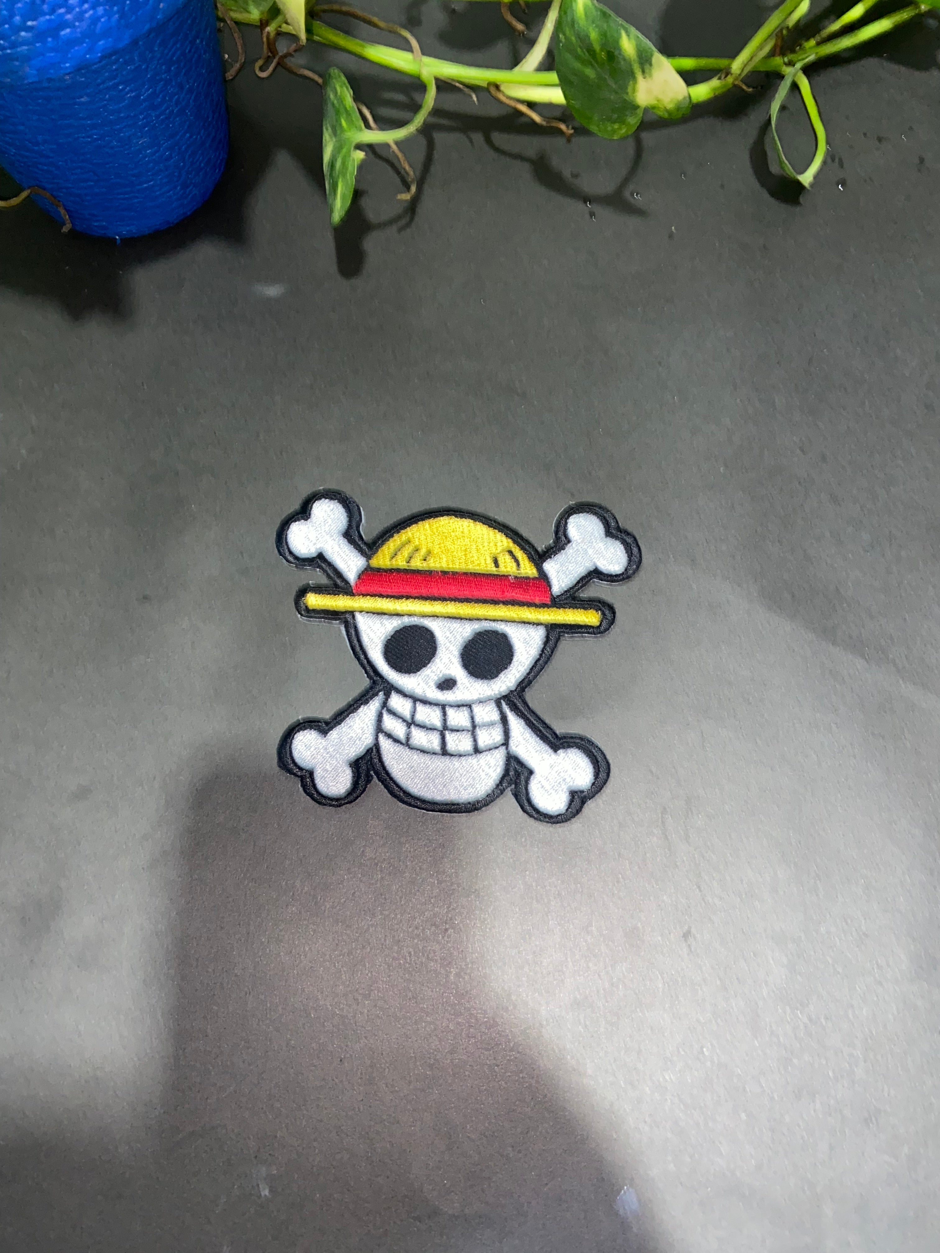 Straw Hat Pirates Patch: Anime Skull & Crossbones - Iron-on or Sew-on