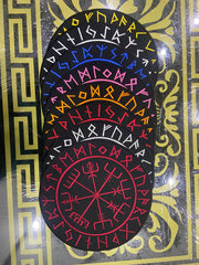 Viking Compass Vegvisir Back Patch | Valhalla Biker Vest & Norse Mythology Applique