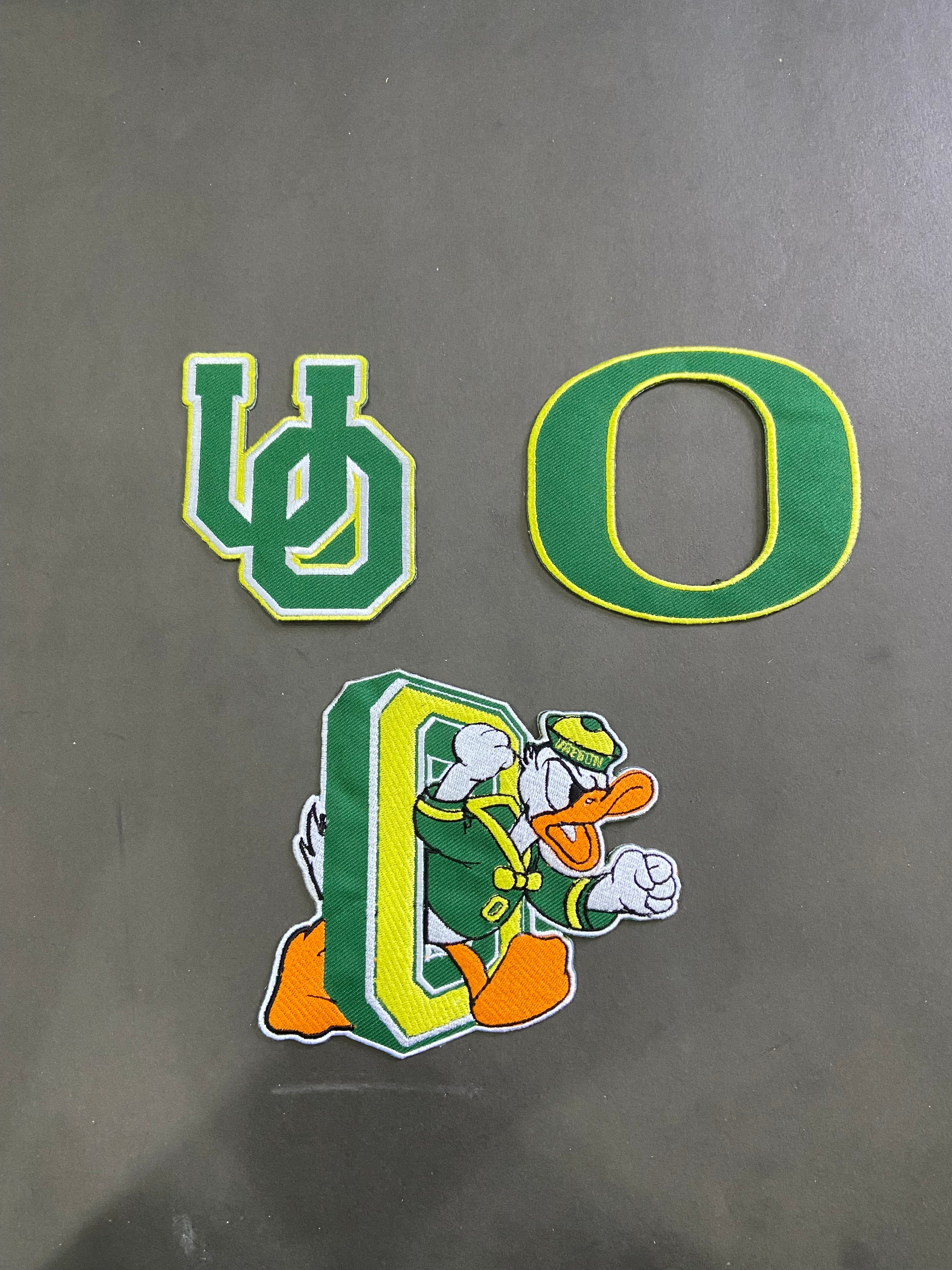 Donald Duck & Letter Patch Collection – Premium Green-Themed Embroidered Set