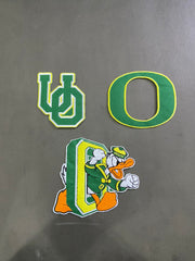 Donald Duck & Letter Patch Collection – Premium Green-Themed Embroidered Set