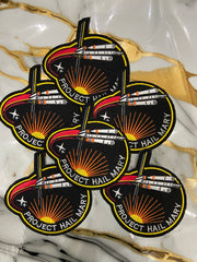 Hail Mary Embroidered Patch Set | 3-Piece Football & Pop Culture Badge Collection | Iron-On Sew-On Graphic Applique Set