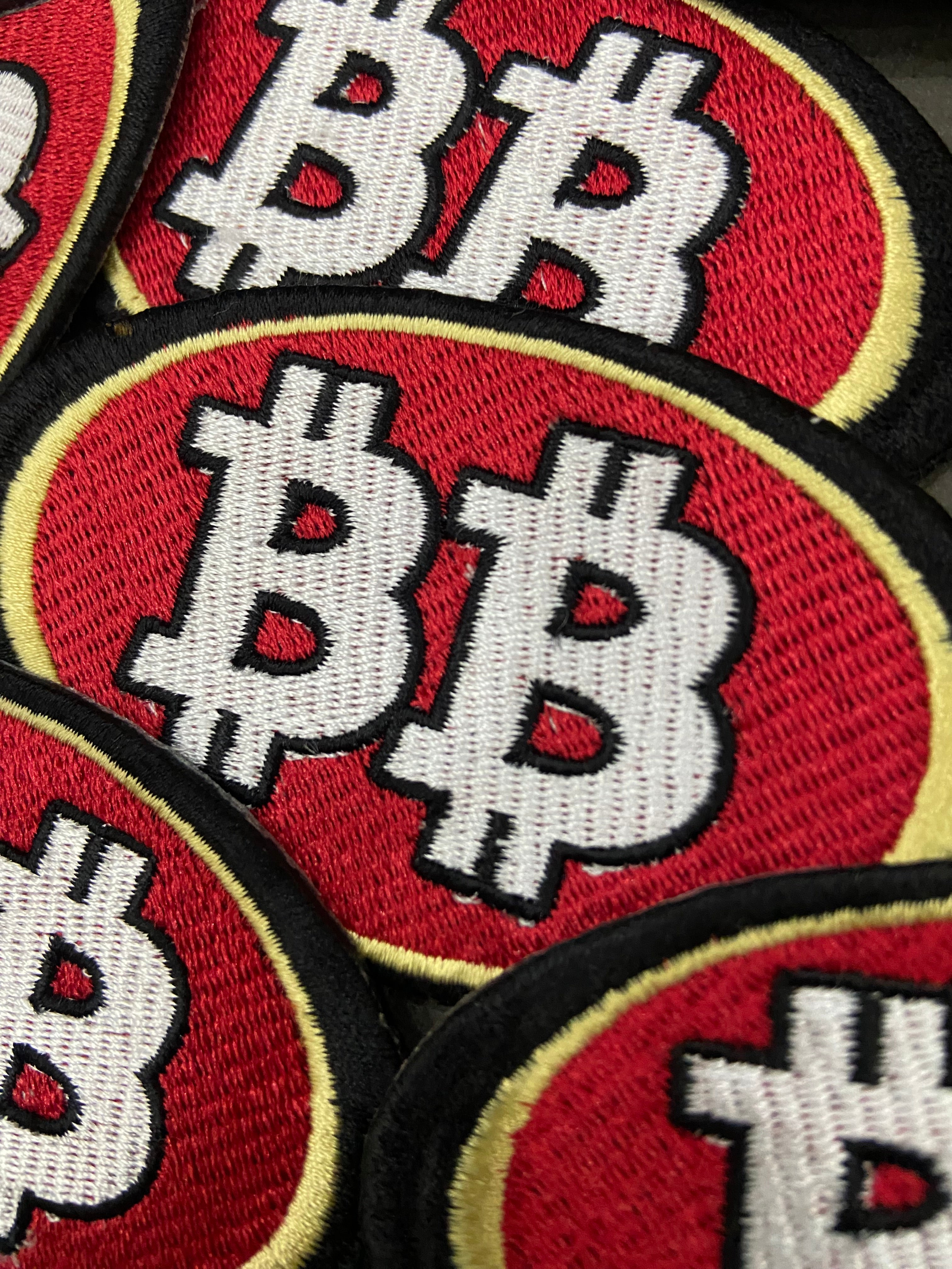 Bitcoin Logo Embroidered Patch | Crypto Trader Iron-On Badge