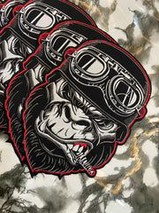 Biker Gorilla Piston Large Back Patch – Aggressive Free Rider Custom Applique