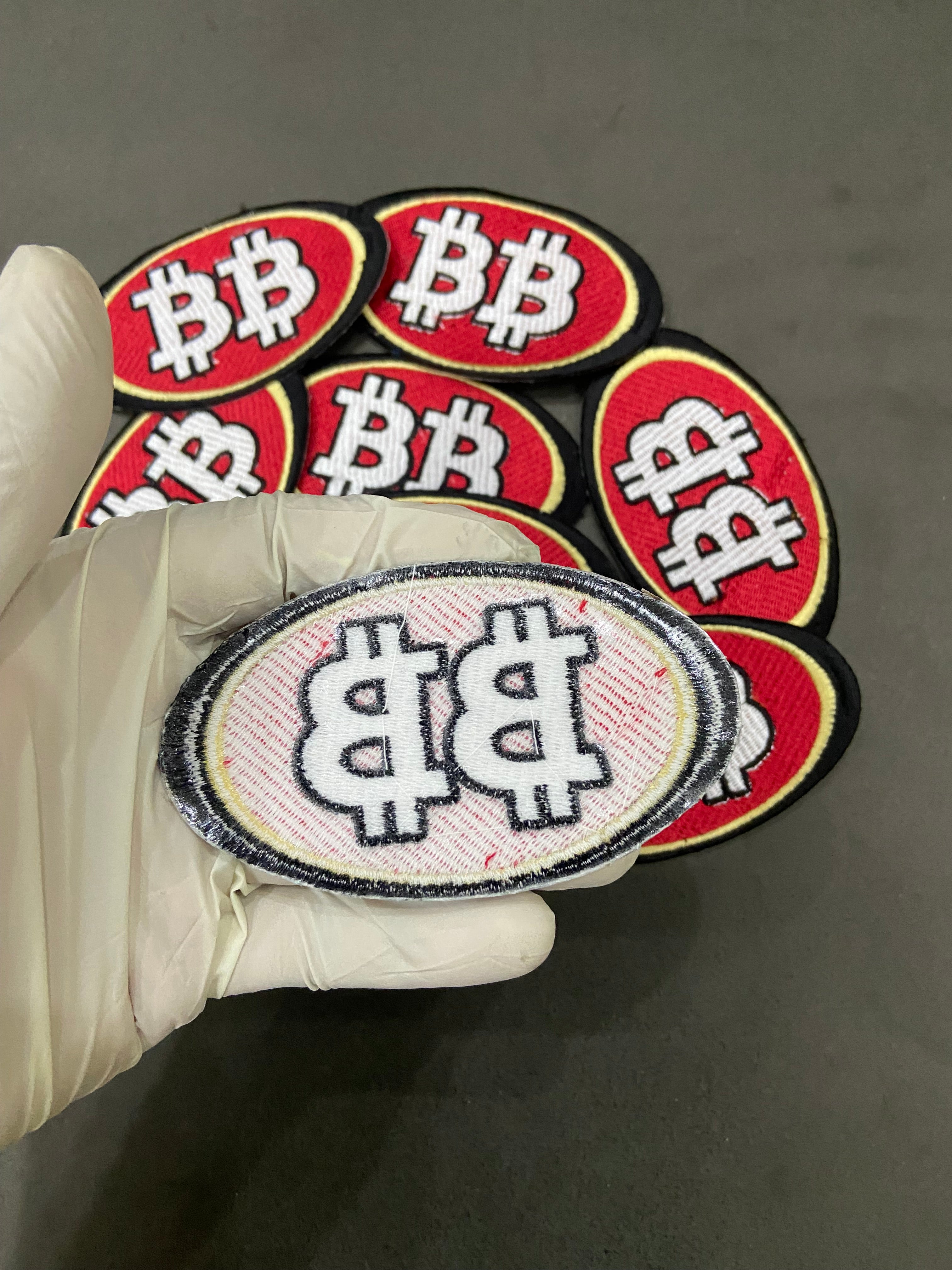 Bitcoin Logo Embroidered Patch | Crypto Trader Iron-On Badge