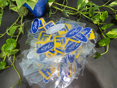 Fix-It Felix Jr. 2-Piece Patch Set | Felix Name & 'F' Logo Embroidered Iron-On for Costume