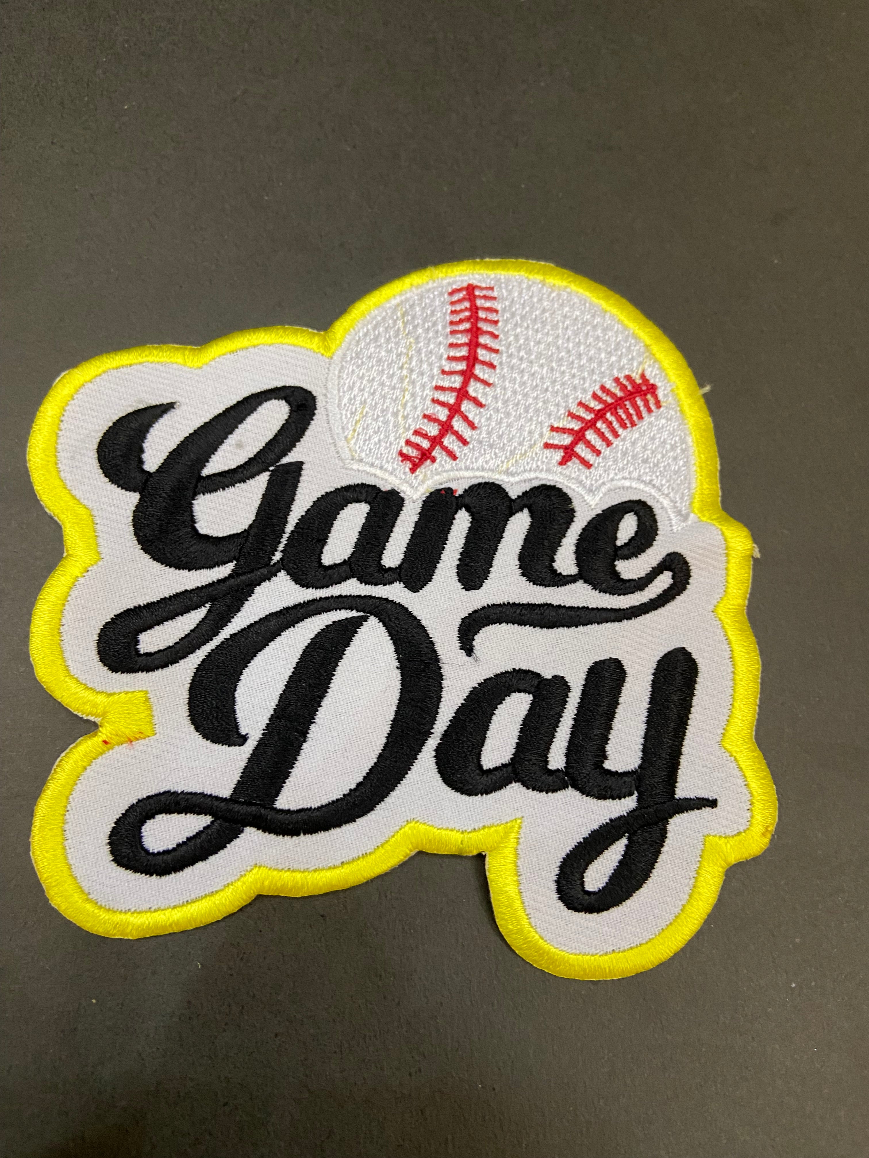 Soccer Game Day Embroidered Patch – Sporty Trucker Hat Applique