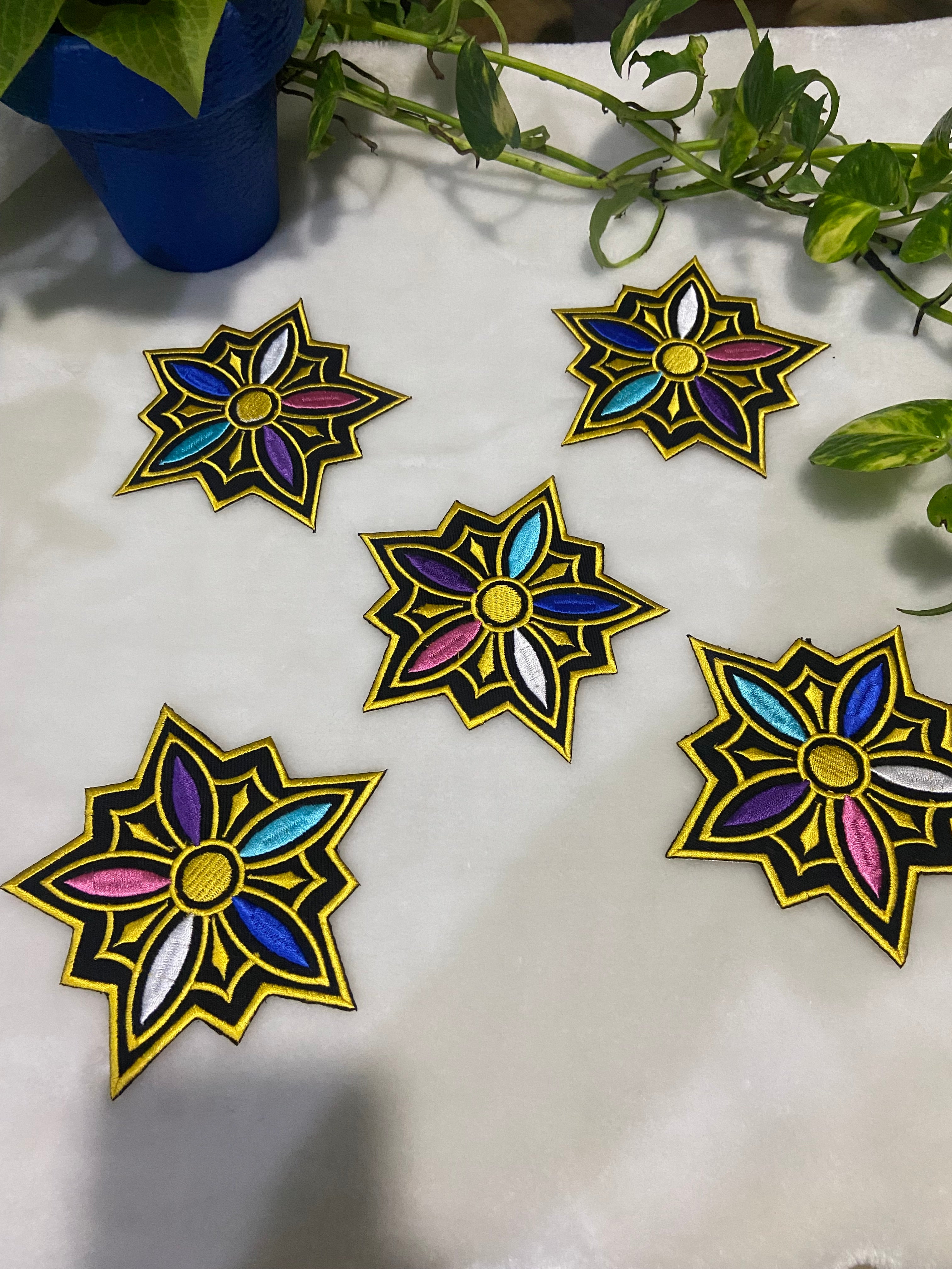 Rumi Star Embroidered Patch - Kpop Demon Hunters Cosplay