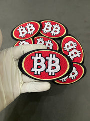 Bitcoin Logo Embroidered Patch | Crypto Trader Iron-On Badge