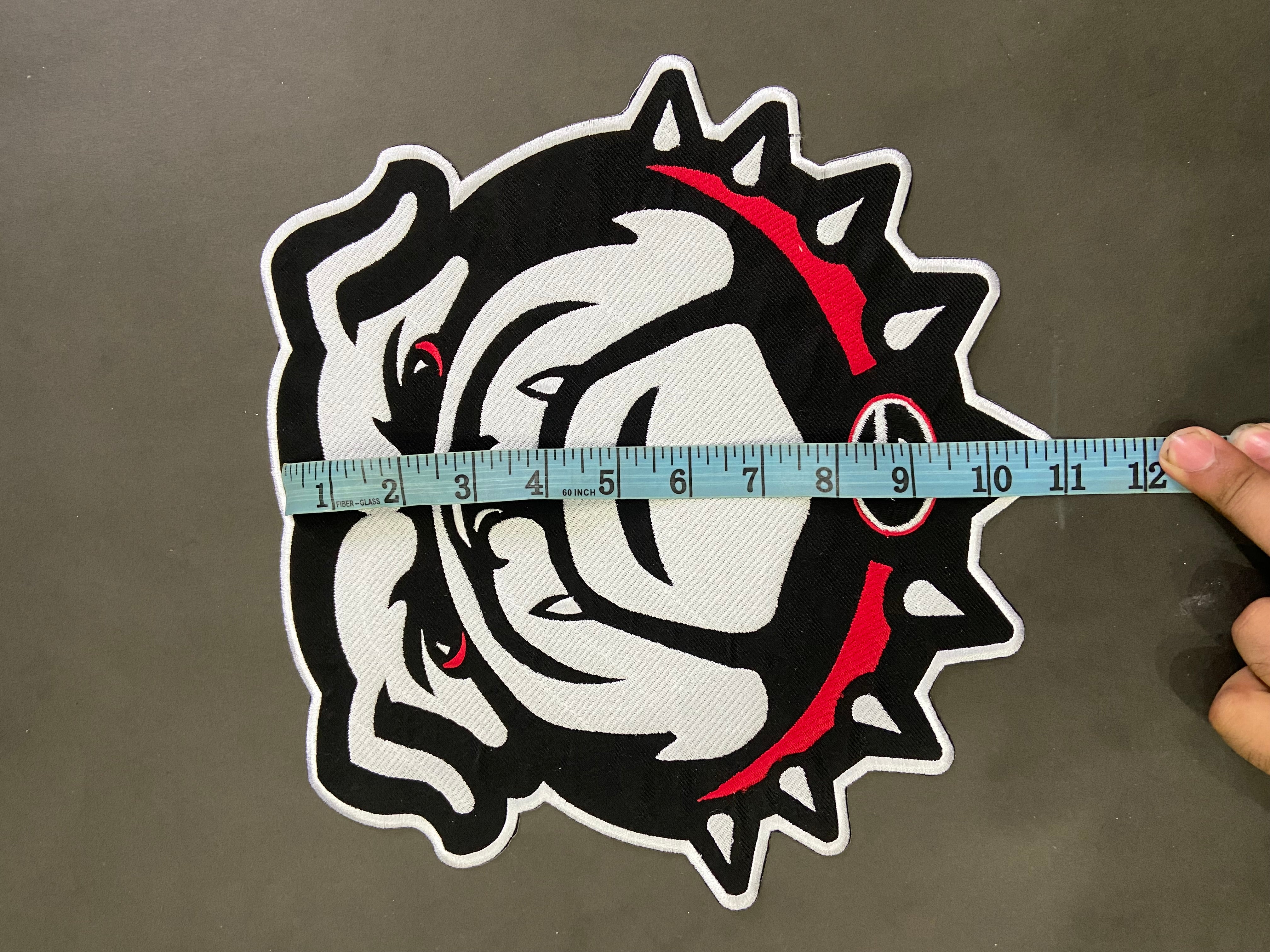 Georgia Bulldogs Embroidered Patch Set | Large UGA Mascot Back Patch, Small Bull Dog, Vintage UGA, White SEC, Power G | Individual or Full Set