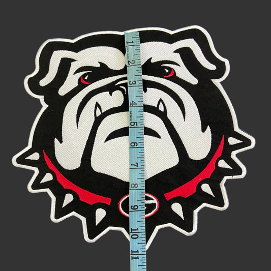 Georgia Bulldogs Embroidered Patch Set | Large UGA Mascot Back Patch, Small Bull Dog, Vintage UGA, White SEC, Power G | Individual or Full Set