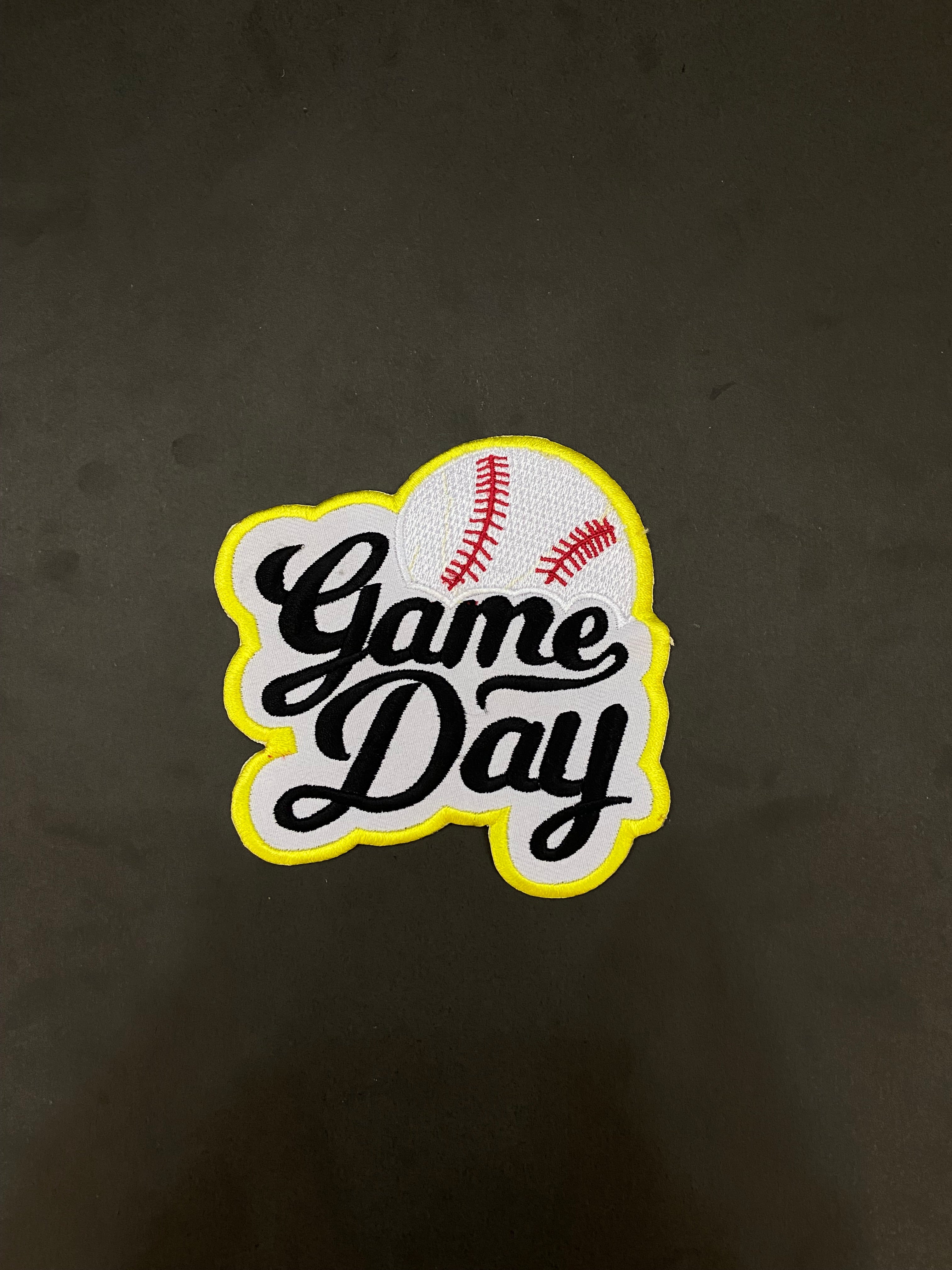 Soccer Game Day Embroidered Patch – Sporty Trucker Hat Applique