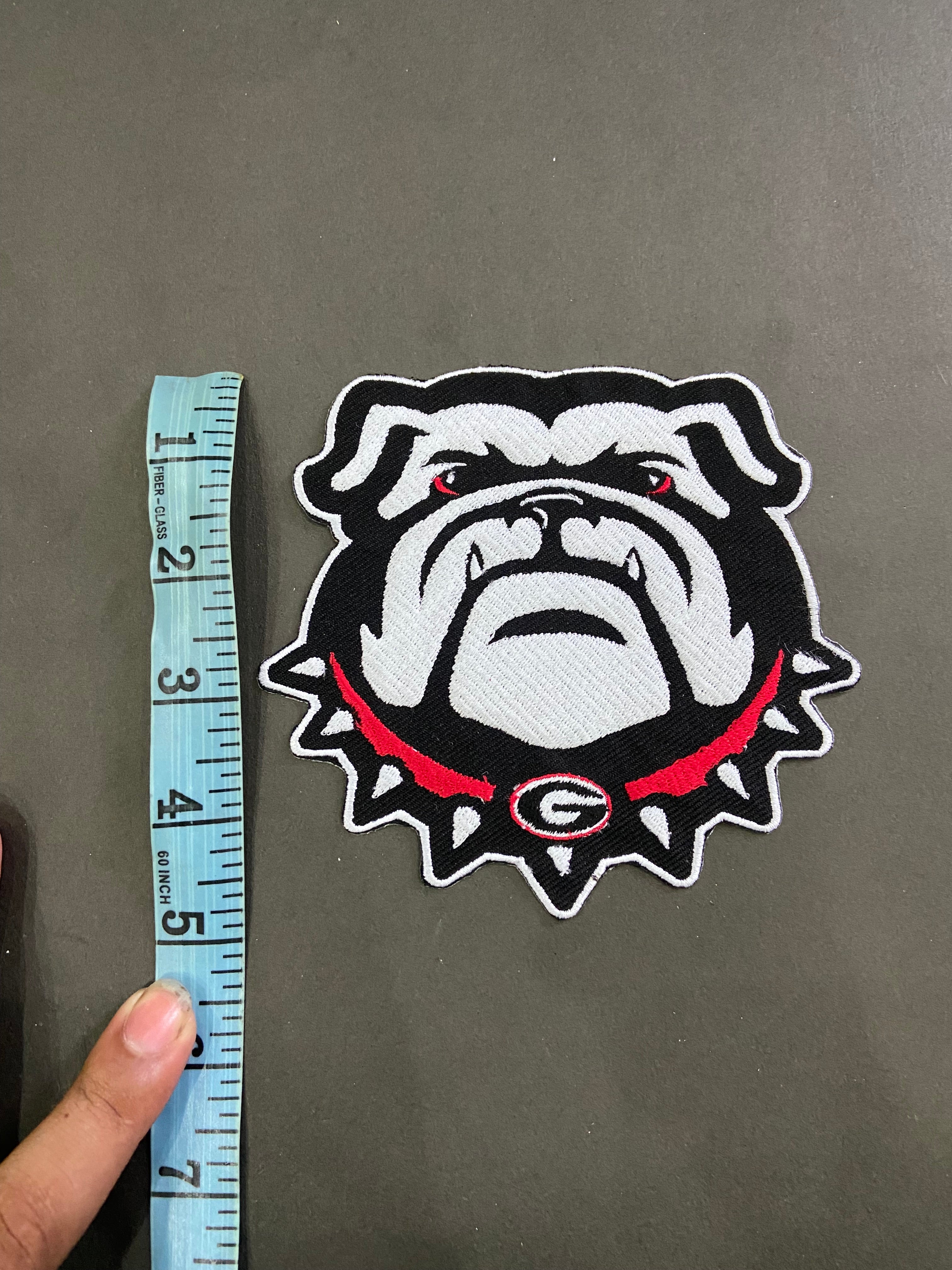 Georgia Bulldogs Embroidered Patch Set | Large UGA Mascot Back Patch, Small Bull Dog, Vintage UGA, White SEC, Power G | Individual or Full Set