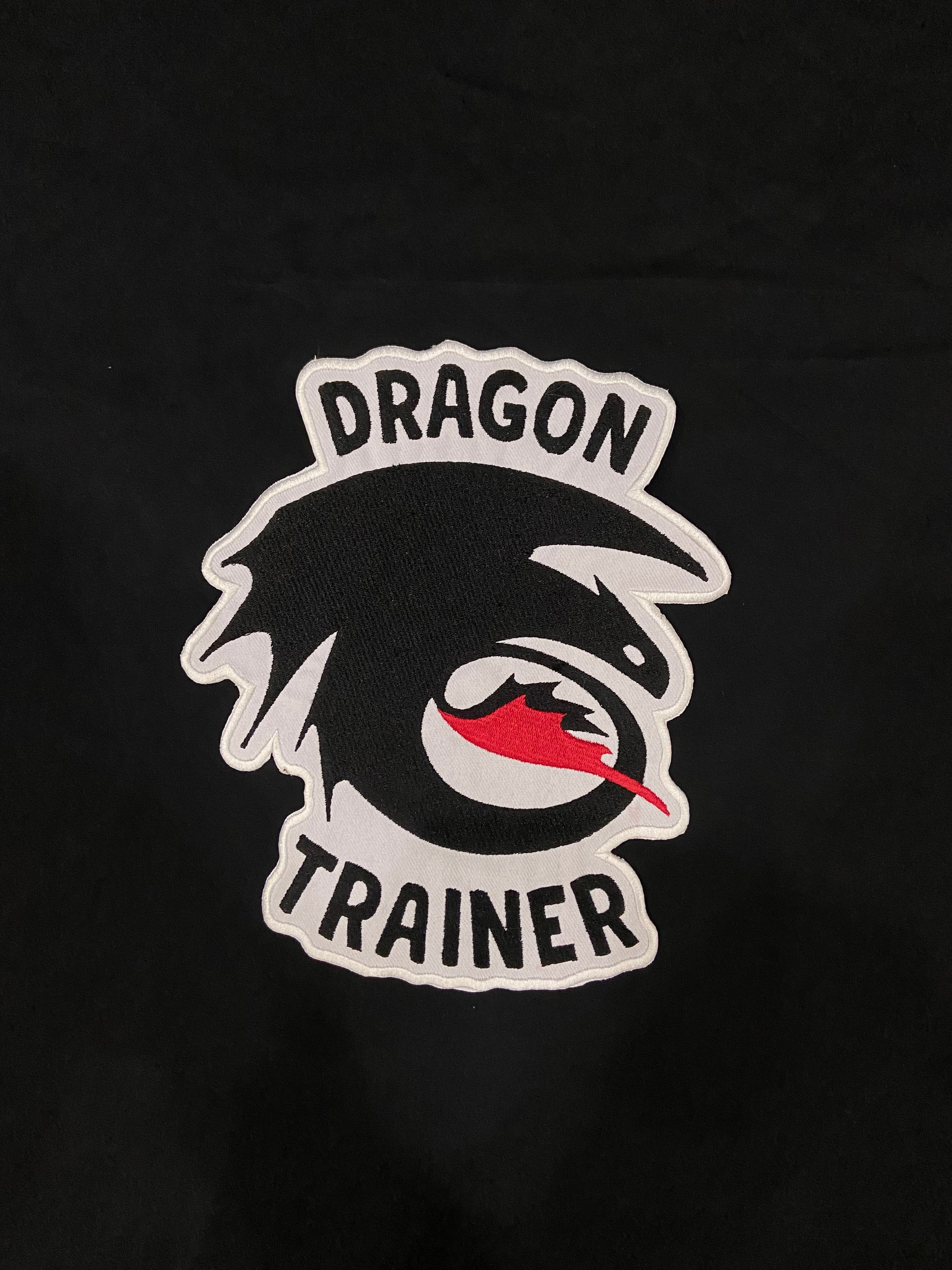 Dragon Trainer Rider Embroidered Patch – Mythical Beast Back Applique