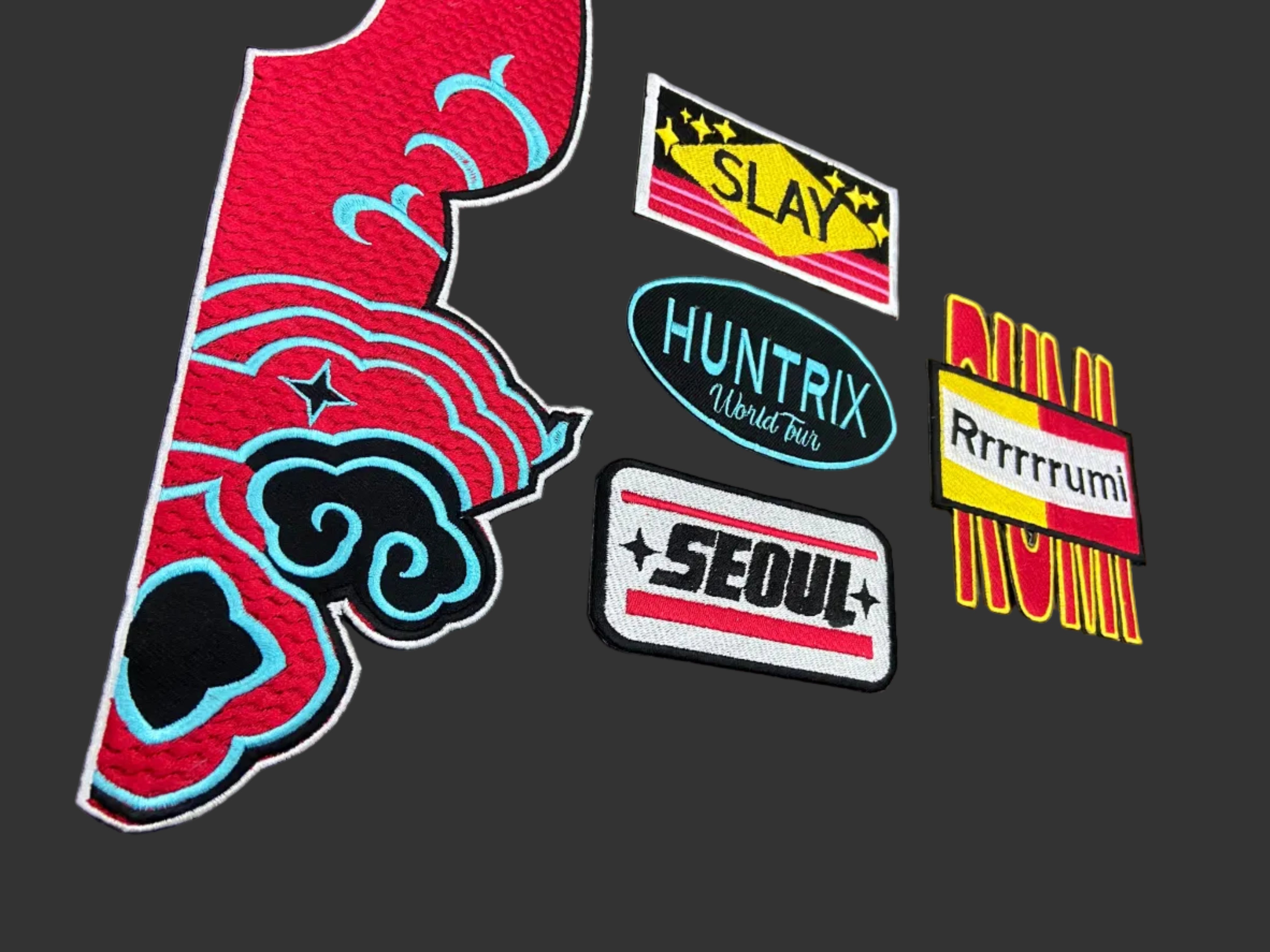 Kpop Demon Hunter Rummi Jacket Patch Set, DH Patches