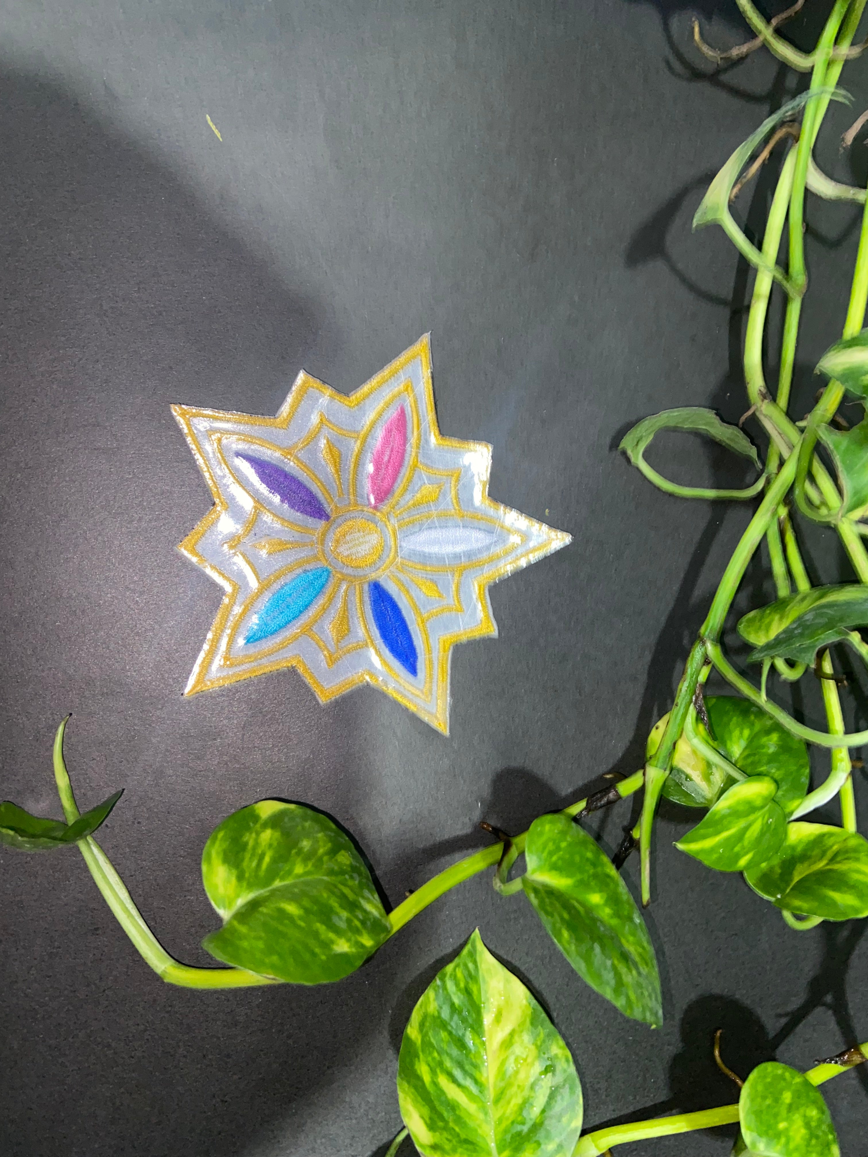 Rumi Star Embroidered Patch - Kpop Demon Hunters Cosplay