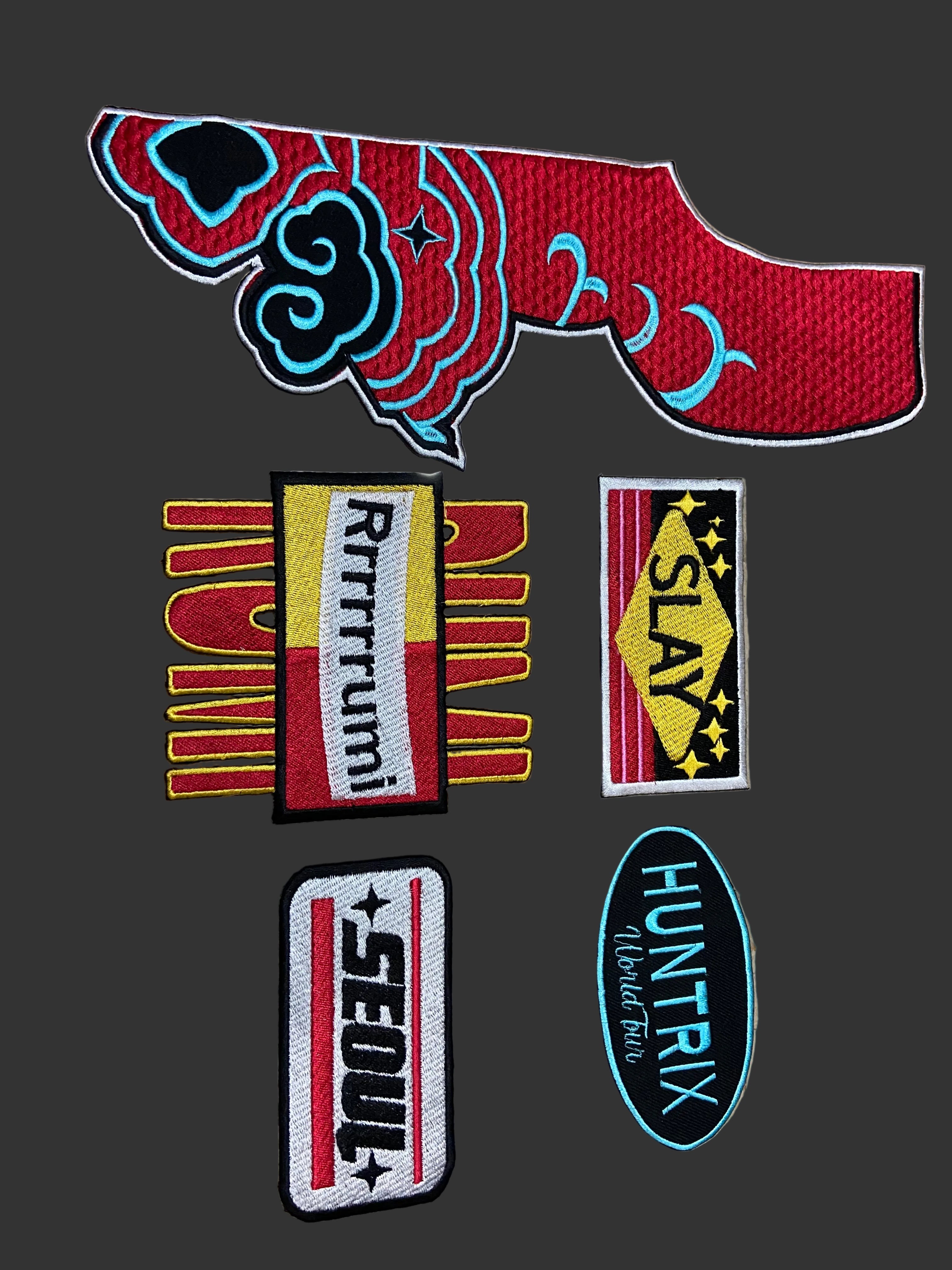 Kpop Demon Hunter Rummi Jacket Patch Set, DH Patches