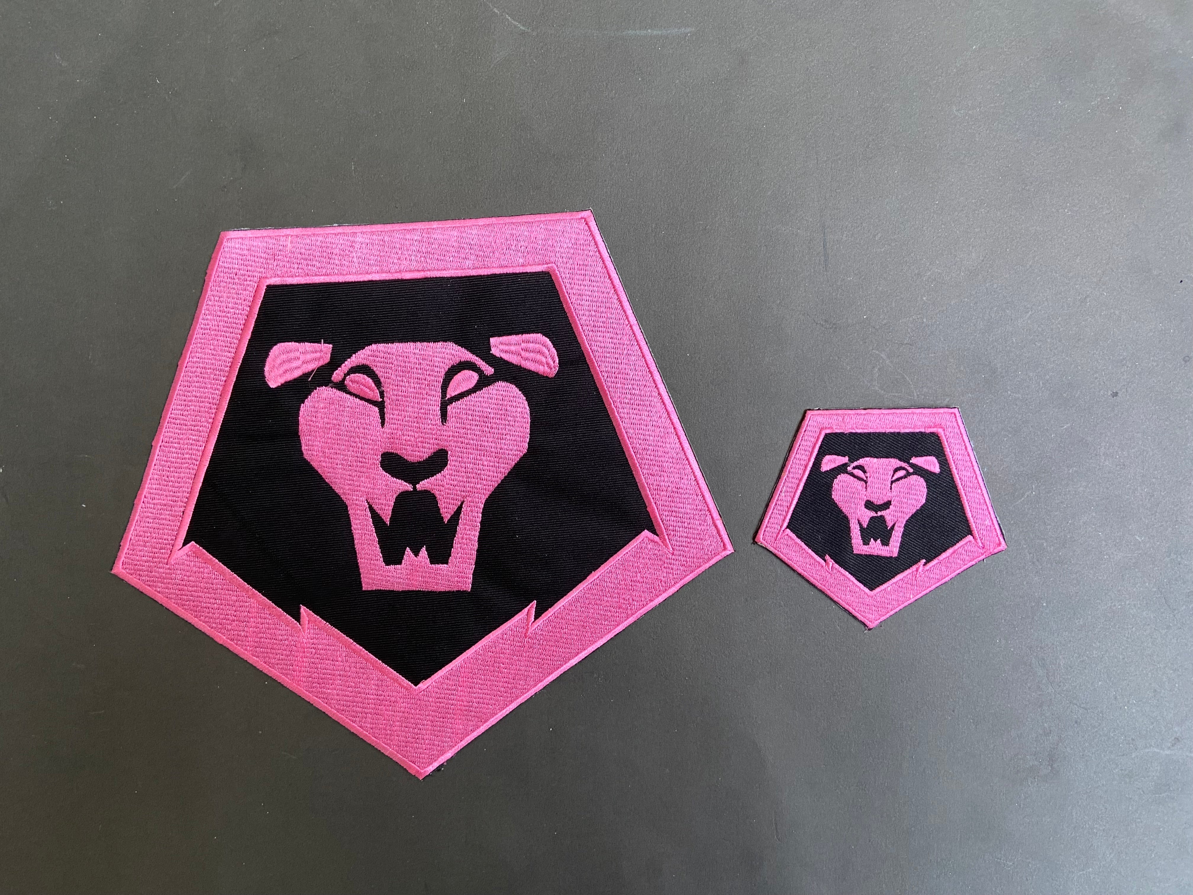 Kpop Saja Boys Embroidered Back Patch – 12" Demon Hunter Lion Logo – Iron-On