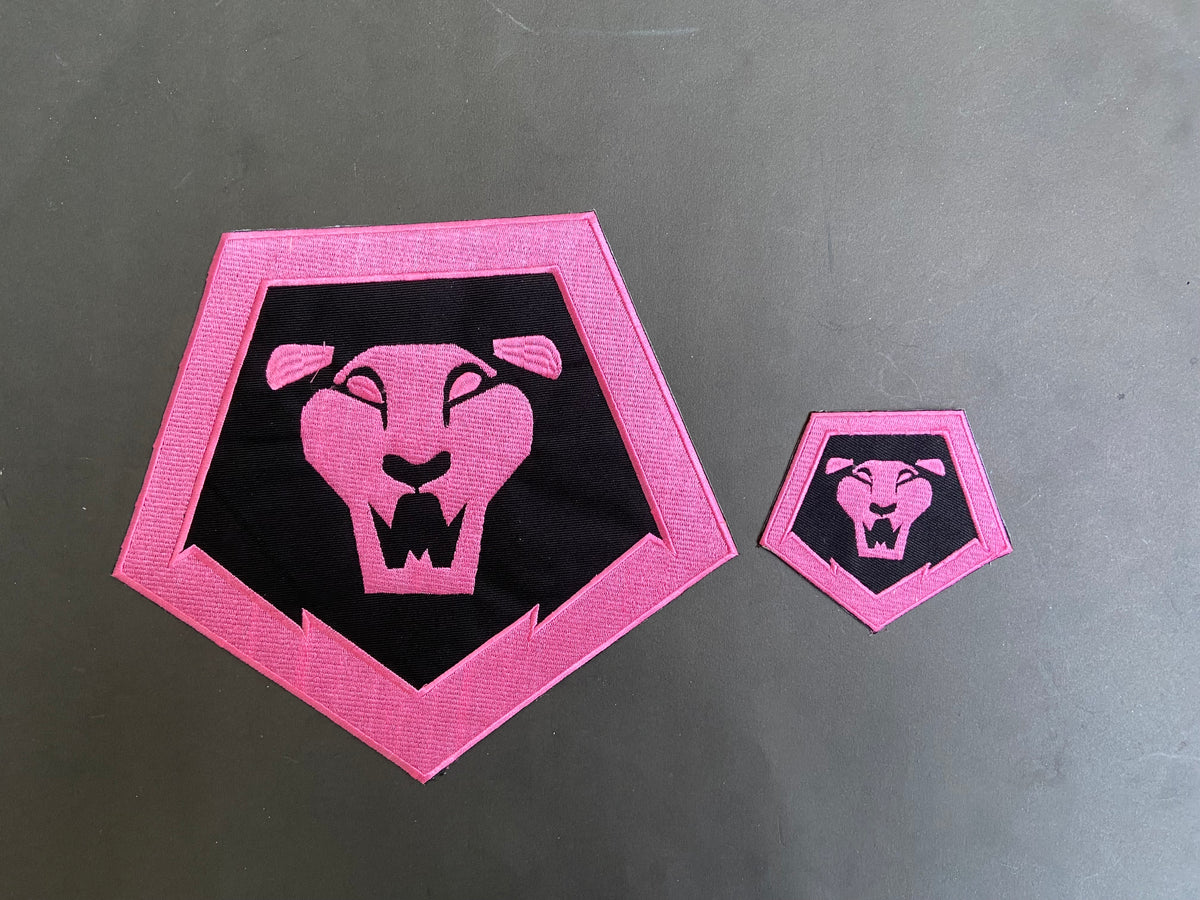 Kpop Saja Boys Embroidered Back Patch – 12" Demon Hunter Lion Logo – Iron-On
