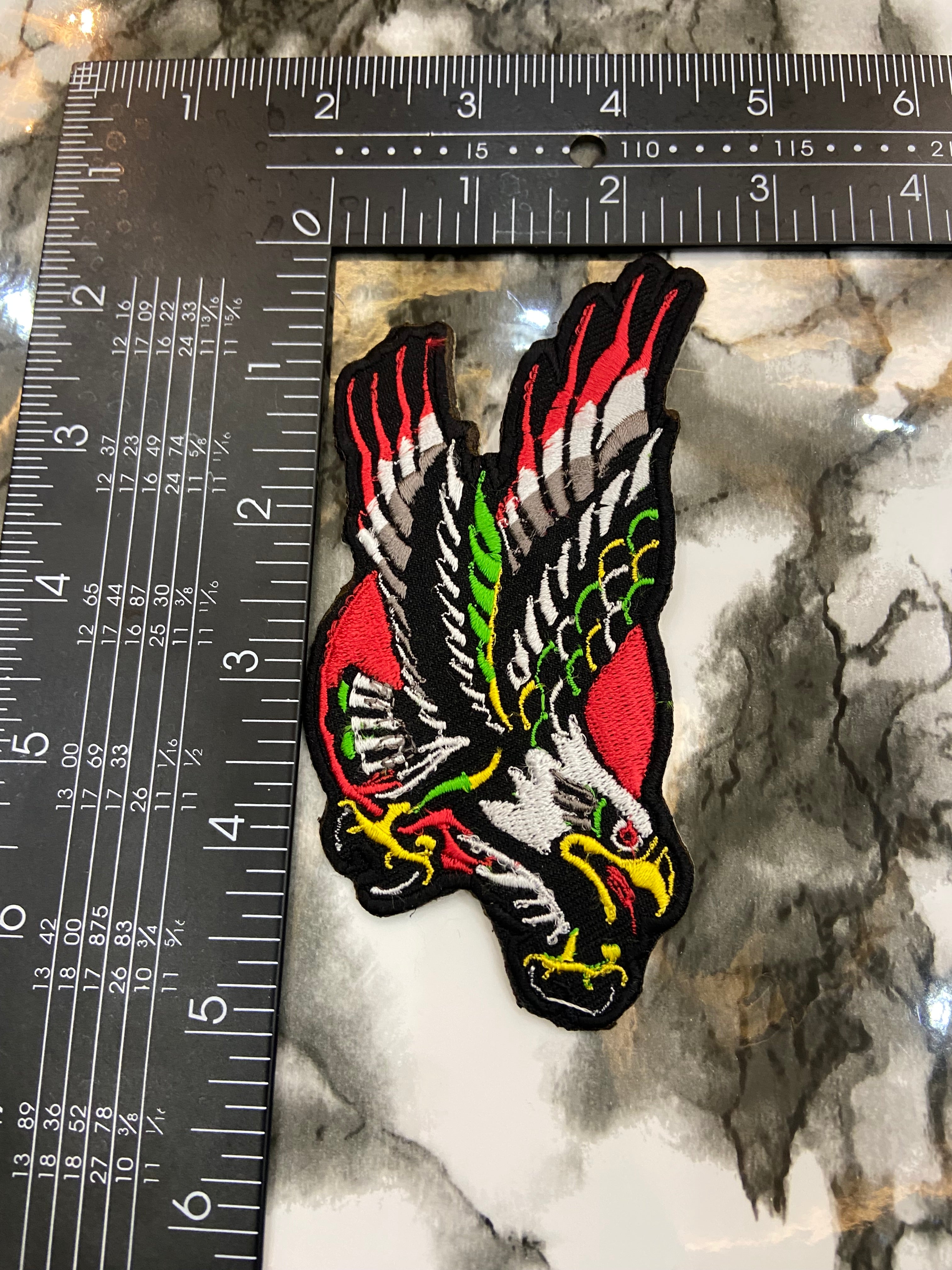 Screamin’ Eagle Embroidered Patch – Vintage American Traditional Style Applique