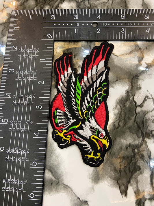 Screamin’ Eagle Embroidered Patch – Vintage American Traditional Style Applique