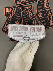Harley-Davidson Brown Rocker | 6-Inch Embroidered Patch