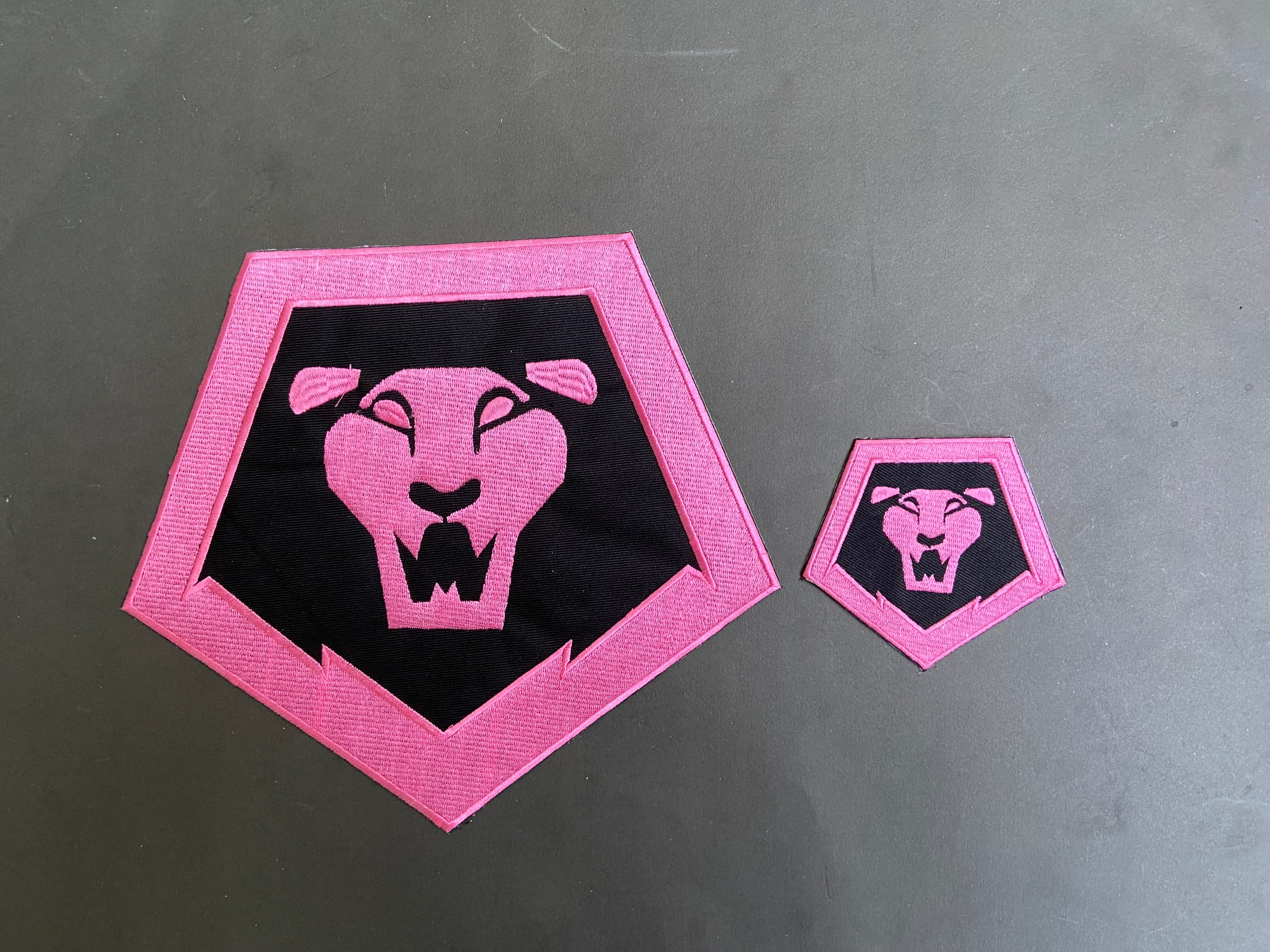 Kpop Saja Boys Embroidered Back Patch – 12" Demon Hunter Lion Logo – Iron-On