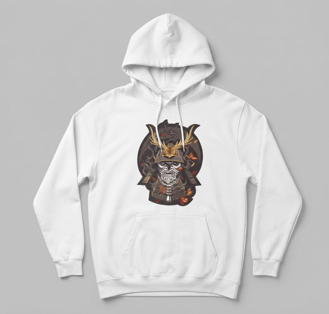 Samurai Warrior Mask Machine Embroidery Design, Japanese Oni Demon Bushido Embroidery File, 8 Sizes, 8 Formats
