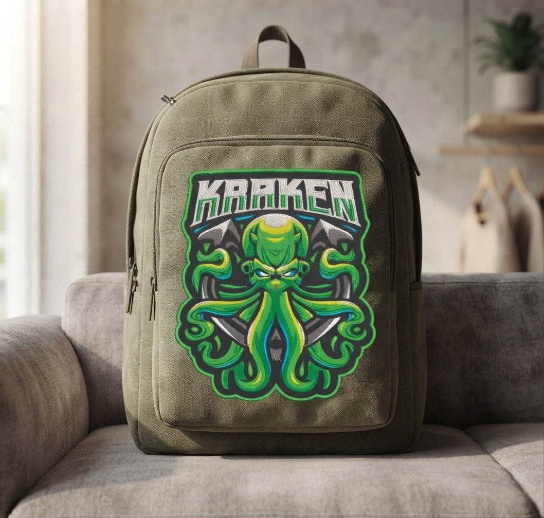 Kraken Octopus Machine Embroidery Design - 8 Sizes Included