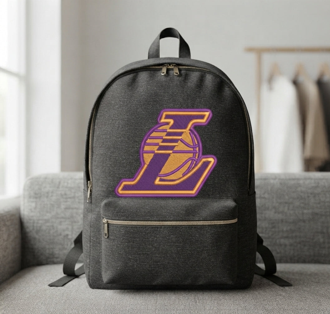 Los Angeles Lakers Basketball Machine Embroidery Design - 5 Sizes Included
