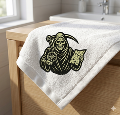 Grim Reaper Navigator Embroidery Design, Skeleton Reaper Machine File
