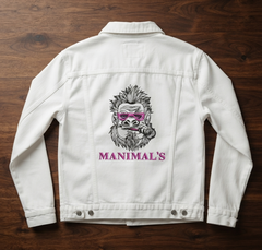 Biker Gorilla Embroidery Design, Motorcycle Ape Machine Embroidery File