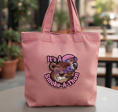 Angry Bear Smoke-A-Thon Embroidery, Streetwear Bear Design, 8 Formats 7 Sizes