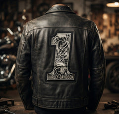 Harley Davidson Number 1 Eagle Skull Machine Embroidery Design, American Motorcycle Biker Embroidery File, 8 Sizes, 8 Formats