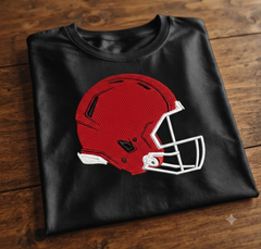 Football Helmet Embroidery Design, Sports Machine Embroidery File