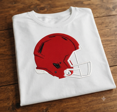 Football Helmet Embroidery Design, Sports Machine Embroidery File