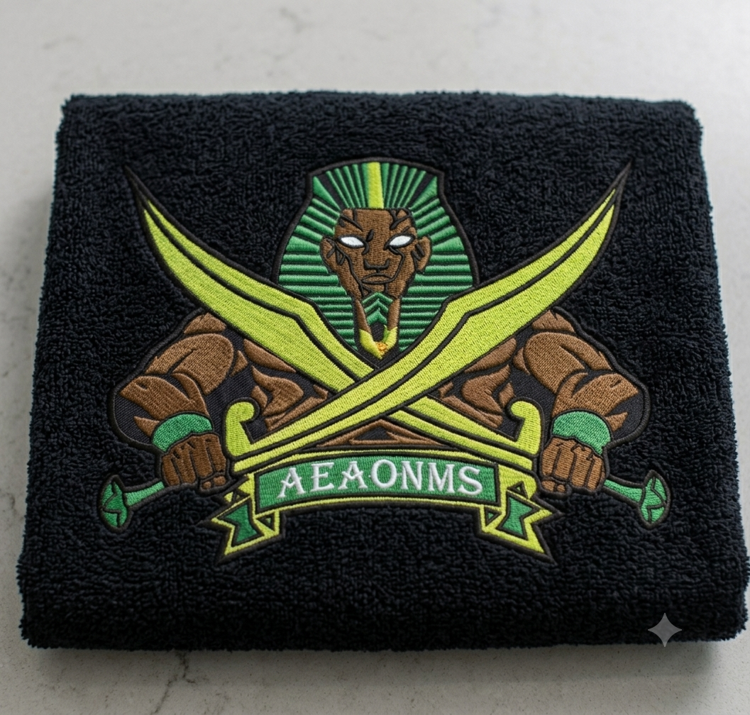 AEAONMS Egyptian Warrior Embroidery, Pharaoh Sword Design, Masonic Digital File