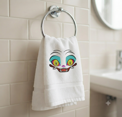Trippy Cartoon Face Embroidery, Psychedelic Eyes Machine Design, 8 Formats 6 Sizes