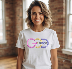 God is Good Embroidery Design, Christian Religious Machine File