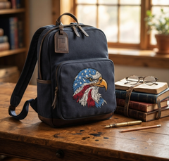Patriotic American Eagle Embroidery, US Flag Bald Eagle Machine File