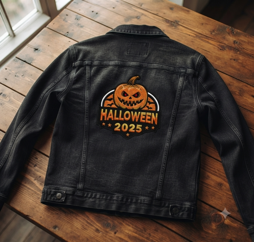 Halloween 2025 Embroidery Design, Jack O' Lantern Digital File