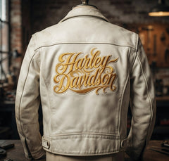 Harley Davidson Script Calligraphy Machine Embroidery Design, American Motorcycle Biker Embroidery File, 6 Sizes, 8 Formats