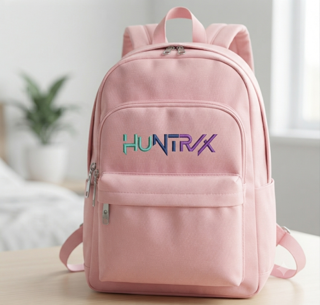 Huntrx Embroidery Design, Modern Gradient Text Art, 8 Formats 8 Sizes