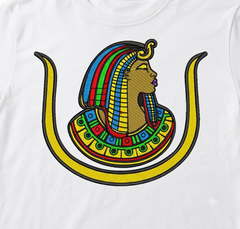Egyptian Queen Embroidery Design, Nefertiti Goddess Digital File, African Queen Pattern