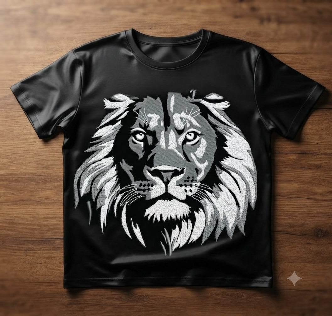 Majestic Lion Head Embroidery Design, Wild Animal King Digital File