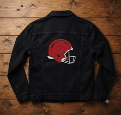 Football Helmet Embroidery Design, Sports Machine Embroidery File