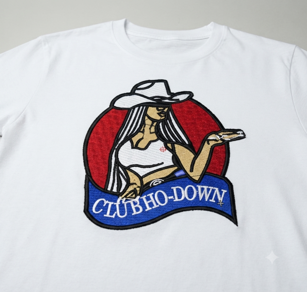 Cowgirl Club Ho-Down Embroidery, Sexy Western Girl Digital File