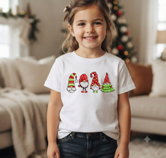 Christmas Gnomes Embroidery Design, Holiday Garden Gnome Digital File