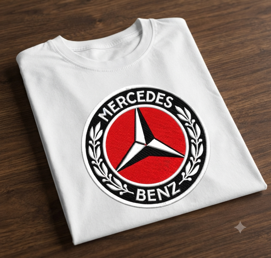 Mercedes-Benz Logo Embroidery Design, Automotive Enthusiast (Digital File)