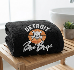 Detroit Bad Boys Basketball Embroidery Design, Skull Mascot Digital File